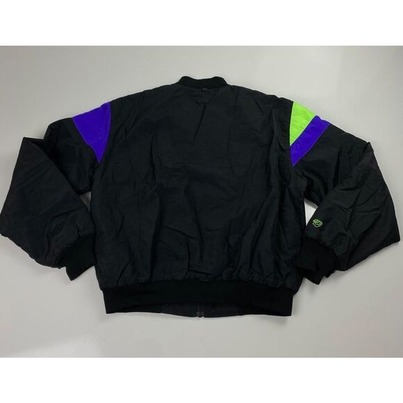 Vtg Arctic Wear Arctic Cat Sno Pro Snowmobile Jacket Mens Large Tall Black Purpl - Picture 5 of 9